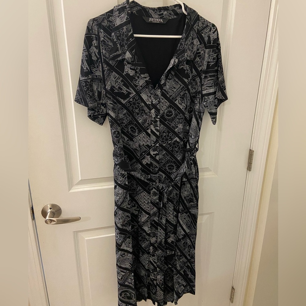DISTURBIA MIDI SHIRT DRESS (UK14/US10)